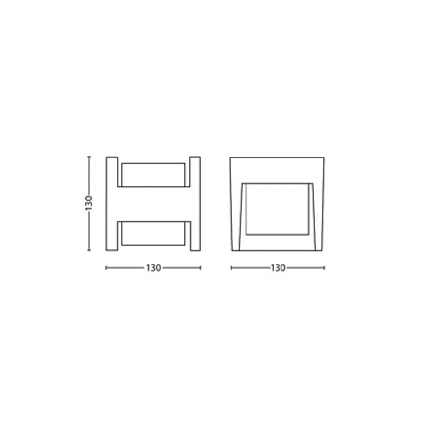 Philips - Iluminação de parede exterior LED ARBOUR LED/3,8W/230V 2700K IP44
