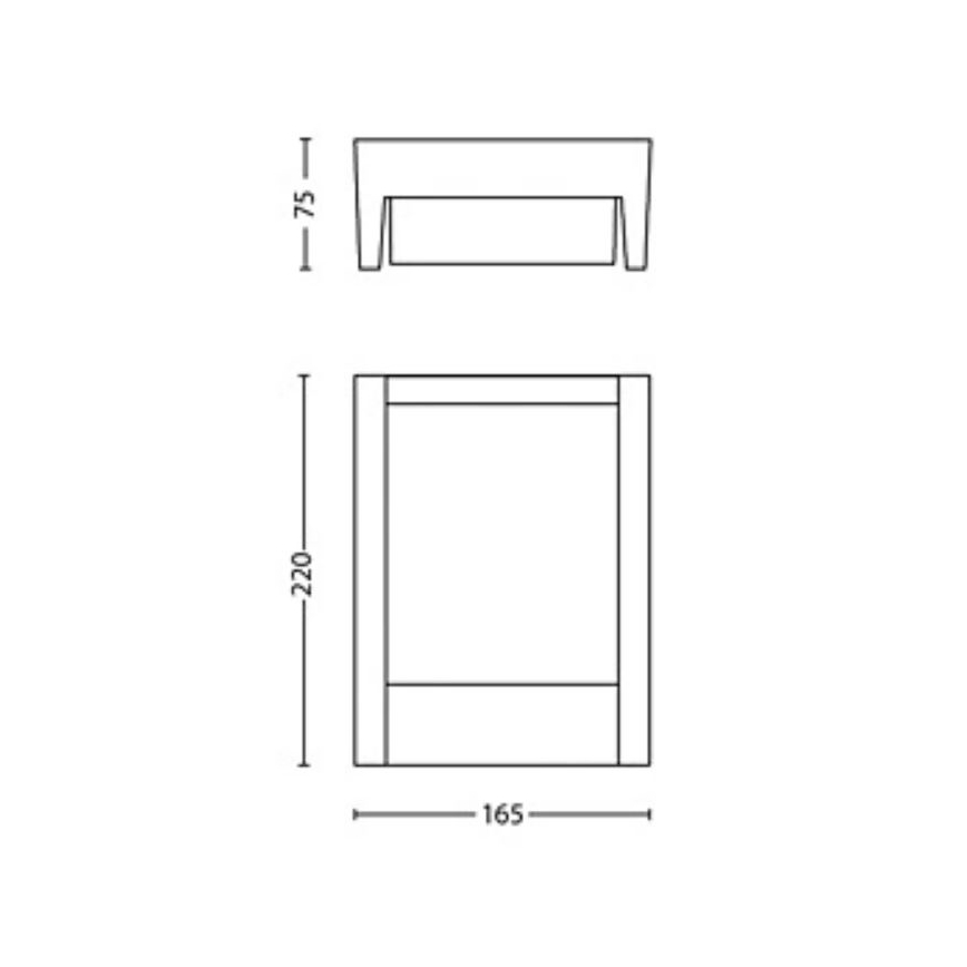 Philips - Iluminação de parede exterior LED ARBOUR LED/3,8W/230V 2700K IP44