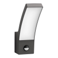 Philips- Iluminação de parede exterior LED com sensor LED/12W/230V 4000K IP44