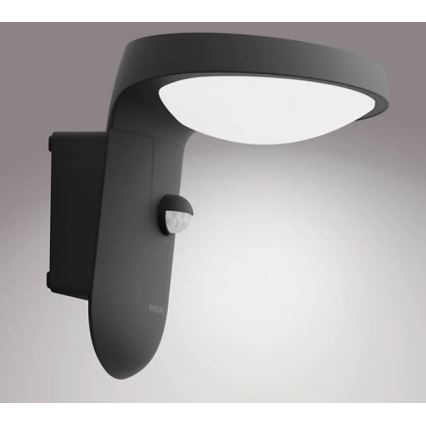 Philips - Iluminação de parede exterior LED com sensor LED/9W/230V 4000K IP44