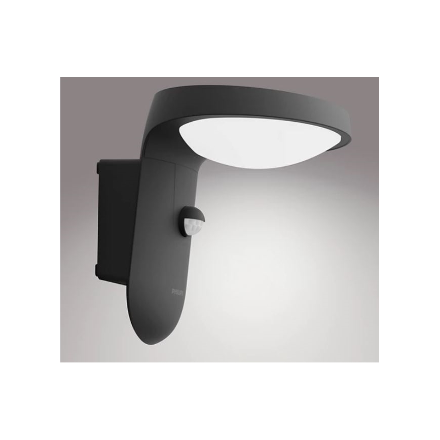 Philips - Iluminação de parede exterior LED com sensor LED/9W/230V 4000K IP44