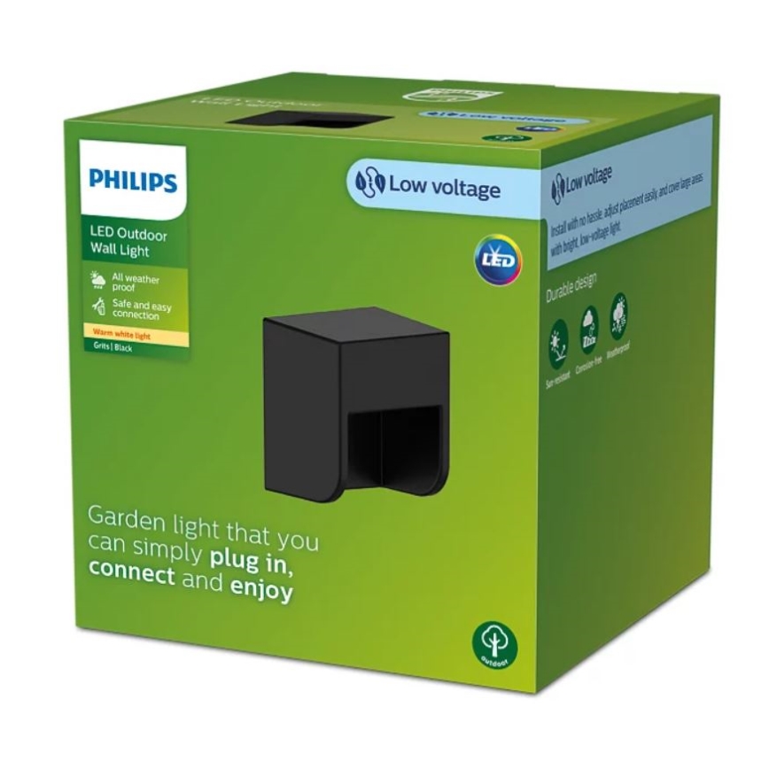 Philips - Iluminação de parede exterior LED GRITS LED/1,5W/24V IP44