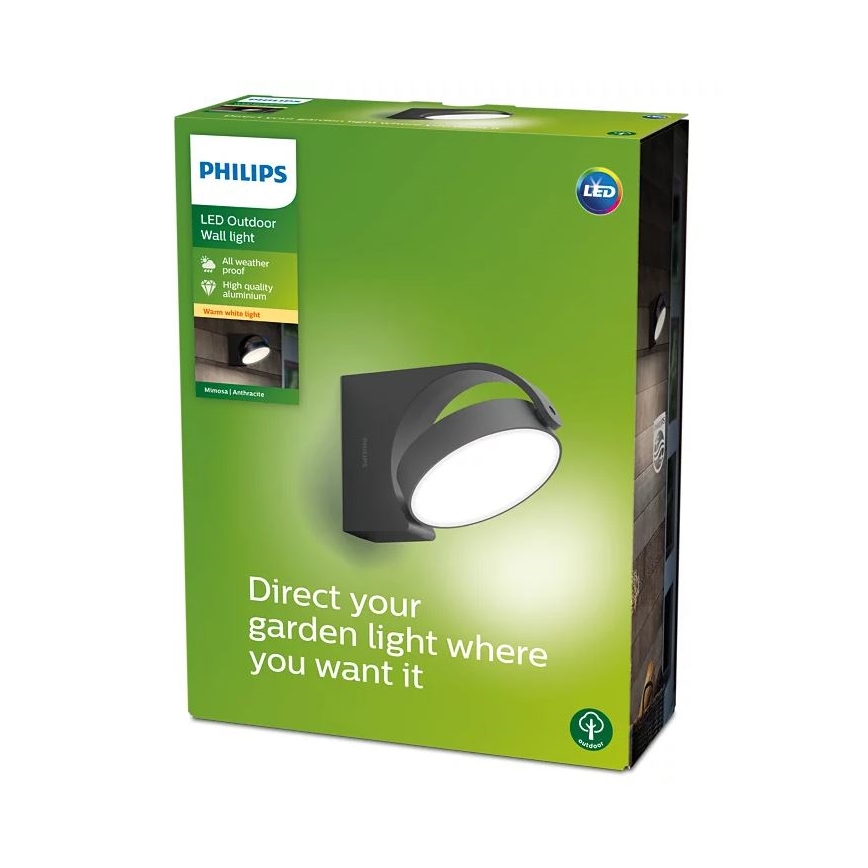 Philips - Iluminação de parede exterior LED LED/7W/230V 2700K IP44