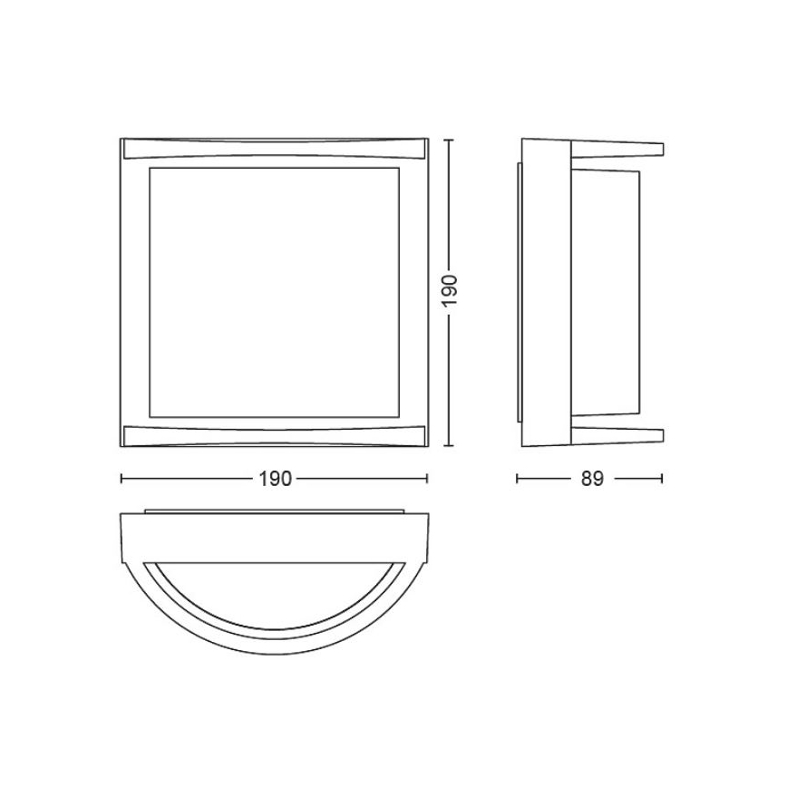 Philips - Iluminação de parede exterior LED SAMONDRA LED/3,8W/230V IP44