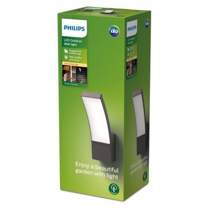 Philips - Iluminação de parede exterior LED LED/12W/230V 2700K IP44