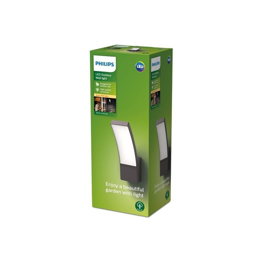 Philips - Iluminação de parede exterior LED LED/12W/230V 2700K IP44