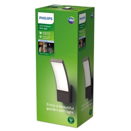 Philips - Iluminação de parede exterior LED LED/12W/230V 4000K IP44