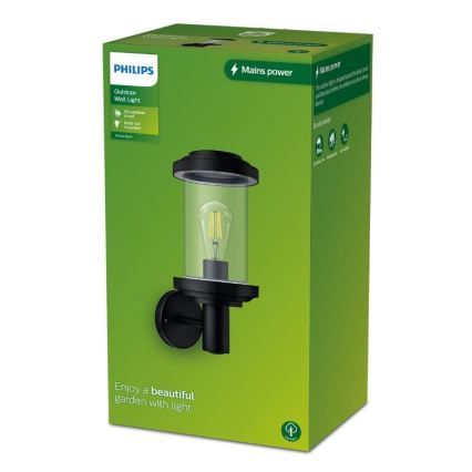 Philips - Iluminação de parede exterior LISTRA 1xE27/25W/230V IP44