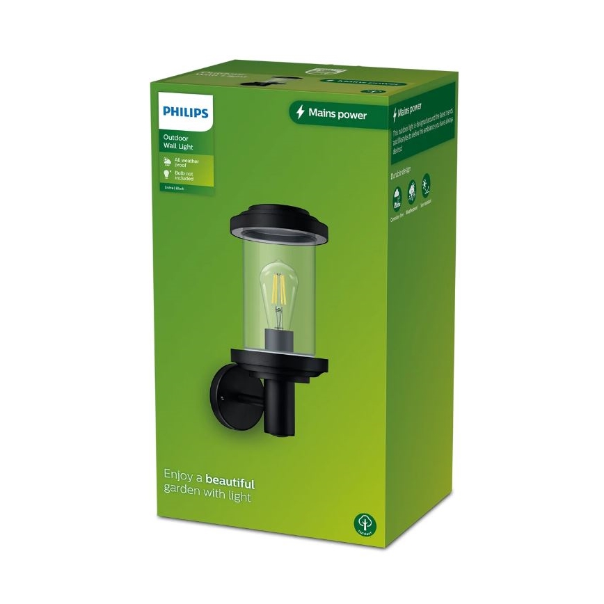 Philips - Iluminação de parede exterior LISTRA 1xE27/25W/230V IP44