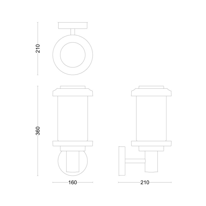 Philips - Iluminação de parede exterior LISTRA 1xE27/25W/230V IP44