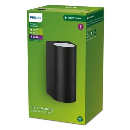Philips - Iluminação de parede exterior NIGHTINGALE 2xGU10/35W/230V IP44