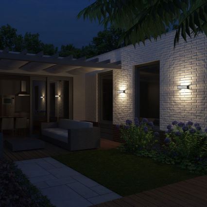 Philips - Iluminação de parede exterior 1xE27/15W/230V IP44 antracite