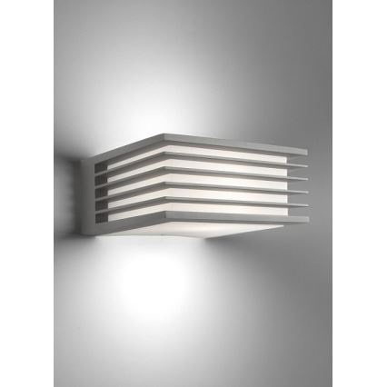 Philips - Iluminação de parede exterior SHADES 1xE27/15W/230V IP44 cinzenta