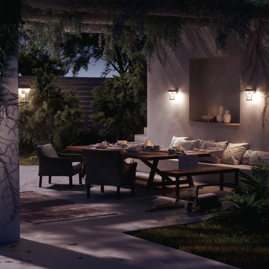 Philips - Iluminação de parede exterior SUNERA 1xE27/25W/230V IP44