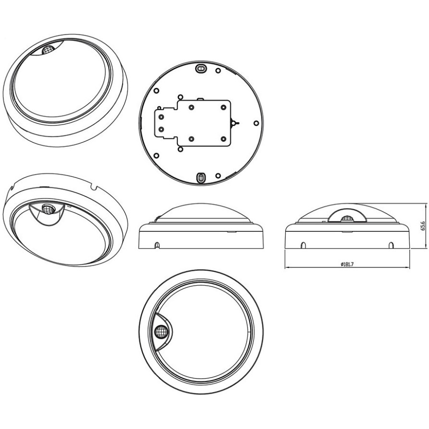 Philips - Iluminação de parede LED com sensor PROJECTLINE LED/15W/230V IP54