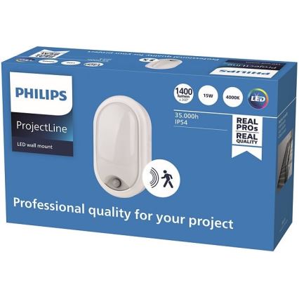 Philips - Iluminação de parede LED com sensor PROJECTLINE LED/15W/230V IP54