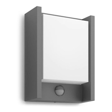 Philips - Iluminação de parede LED exterior com sensor ARBOUR LED/3,8W/230V 2700K IP44