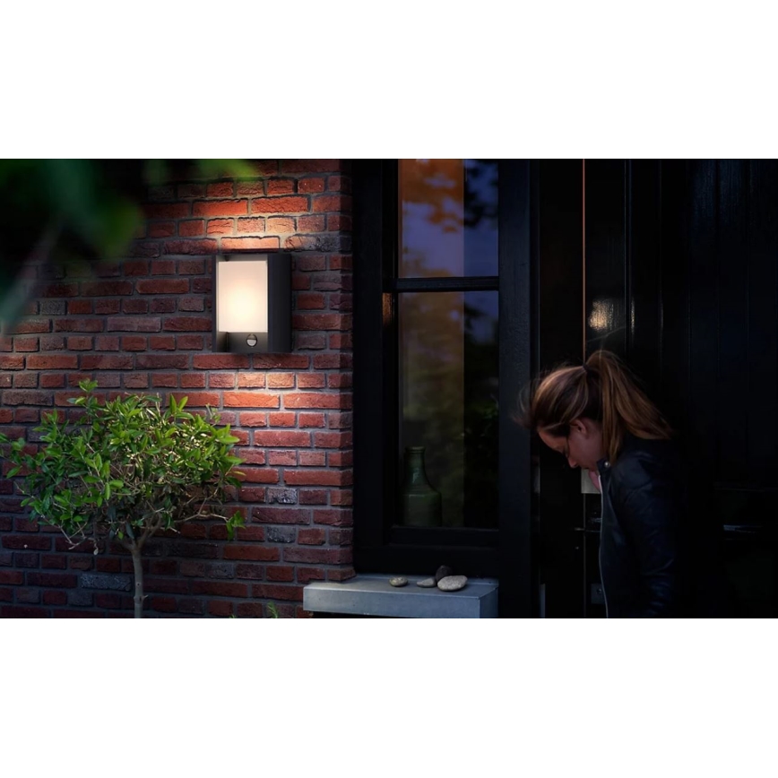 Philips - Iluminação de parede LED exterior com sensor ARBOUR LED/3,8W/230V 2700K IP44