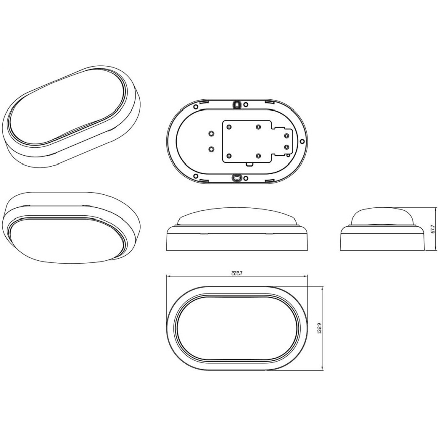 Philips - Iluminação de parede LED PROJECTLINE LED/15W/230V IP65