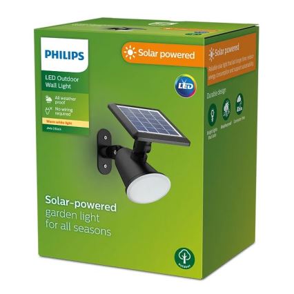 Philips - Iluminação de parede solar LED JIVIX LED/1,4W/3,7V IP44