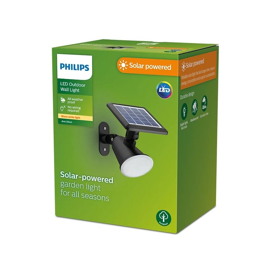 Philips - Iluminação de parede solar LED JIVIX LED/1,4W/3,7V IP44