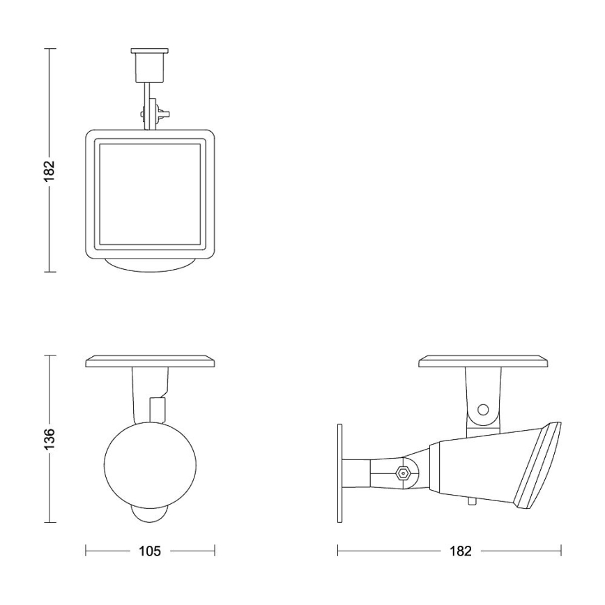 Philips - Iluminação de parede solar LED JIVIX LED/1,4W/3,7V IP44