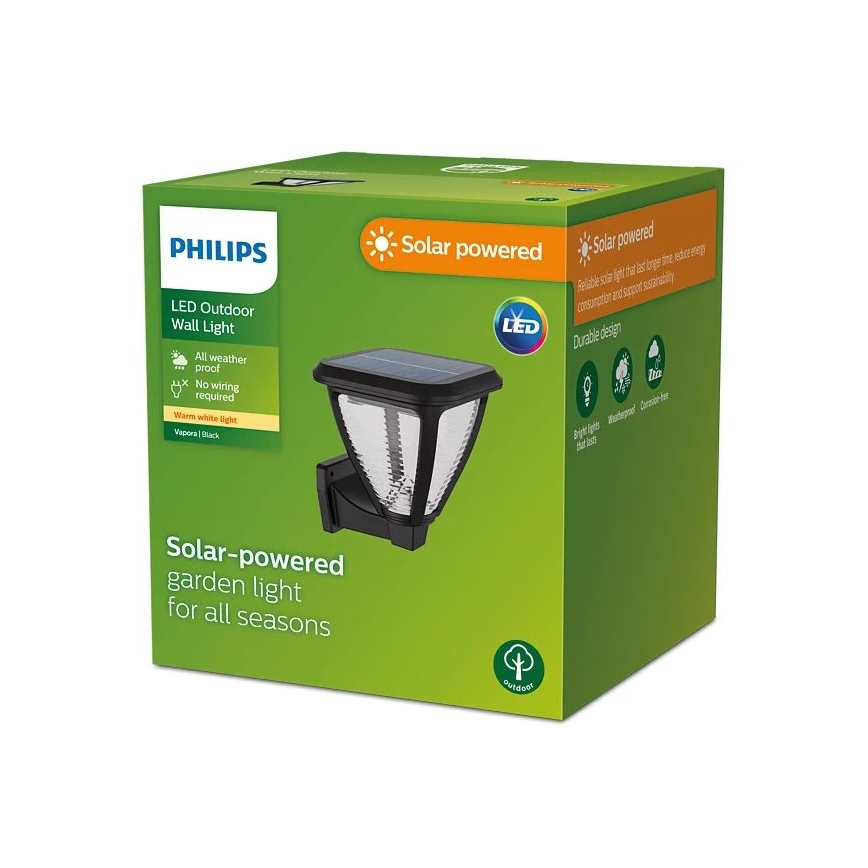Philips - Iluminação de parede solar LED VAPORA LED/1,5W/3,7V IP44