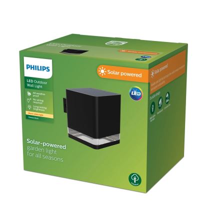 Philips - Iluminação de parede solar LED VIRONA LED/1,8W/3,7V 2700K IP44