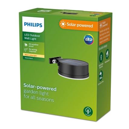 Philips - Iluminação de parede solar LED VYNCE LED/1,5W/3,7V 1500 mAh IP44