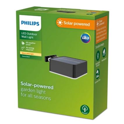 Philips - Iluminação de parede solar LED VYNCE LED/1,5W/3,7V IP44