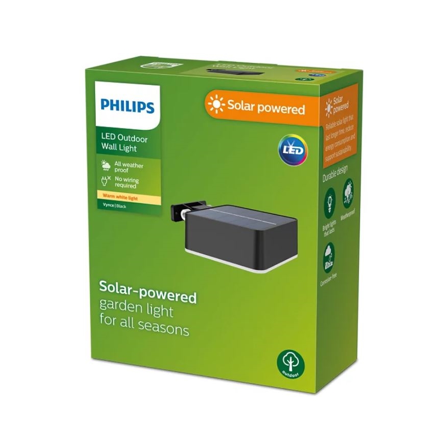 Philips - Iluminação de parede solar LED VYNCE LED/1,5W/3,7V IP44