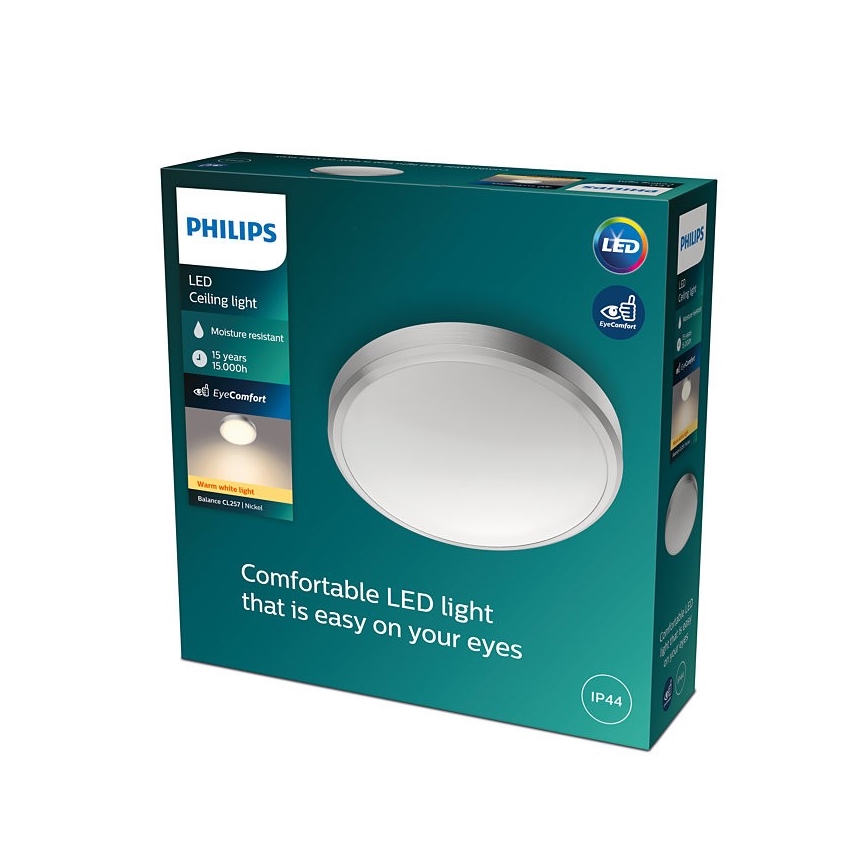 Philips - Iluminação de teto de casa de banho LED BALANCE LED/17W/230V IP44