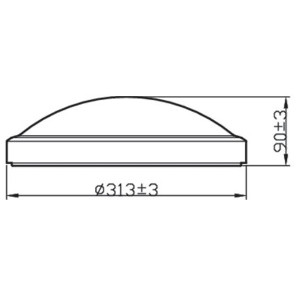 Philips - Iluminação de teto de casa de banho LED BALANCE LED/17W/230V IP44