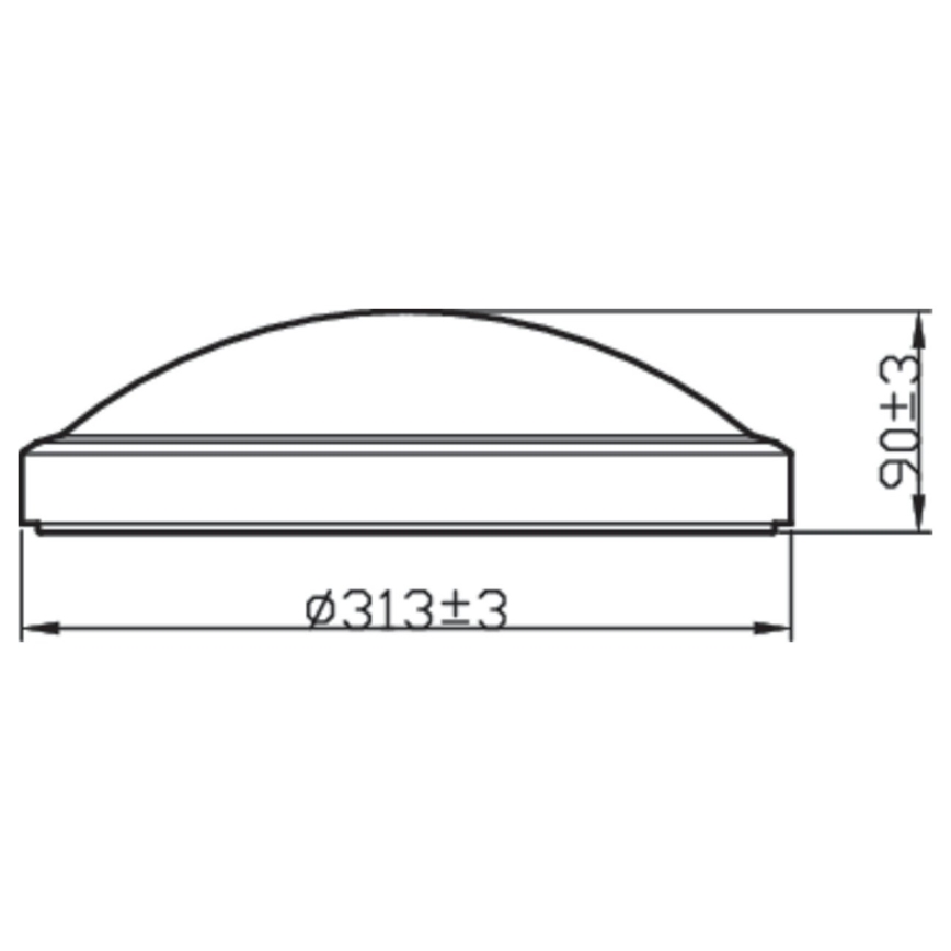 Philips - Iluminação de teto de casa de banho LED BALANCE LED/17W/230V IP44