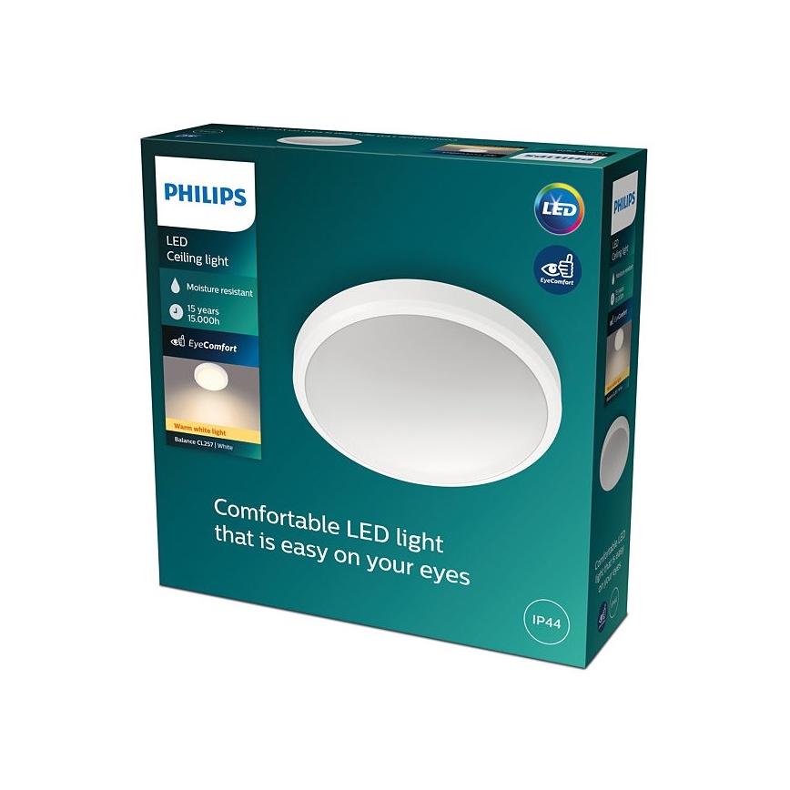 Philips - Iluminação de teto de casa de banho LED BALANCE LED/17W/230V IP44