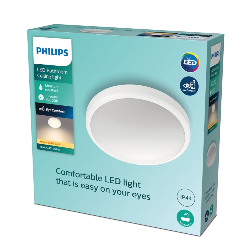 Philips - Iluminação de teto de casa de banho LED LED/17W/230V 2700K IP44