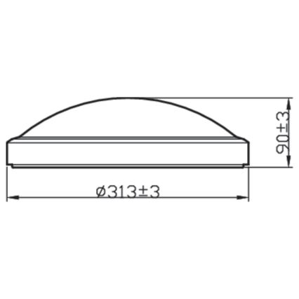 Philips - Iluminação de teto de casa de banho LED LED/17W/230V IP44