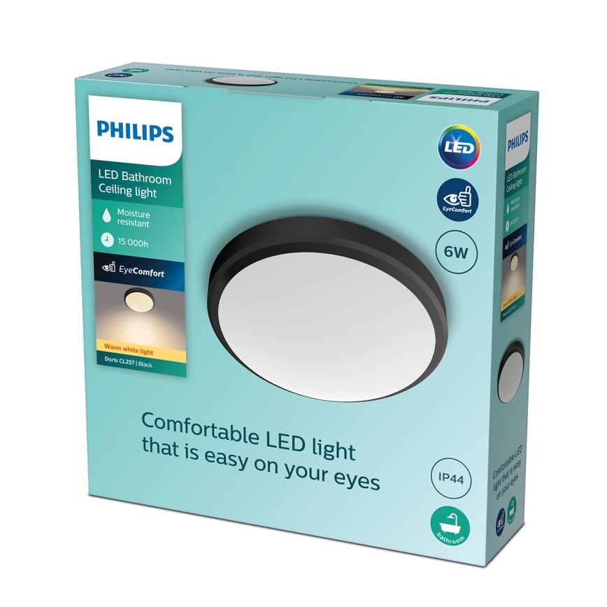 Philips - Iluminação de teto de casa de banho LED DORIS LED/6W/230V IP44
