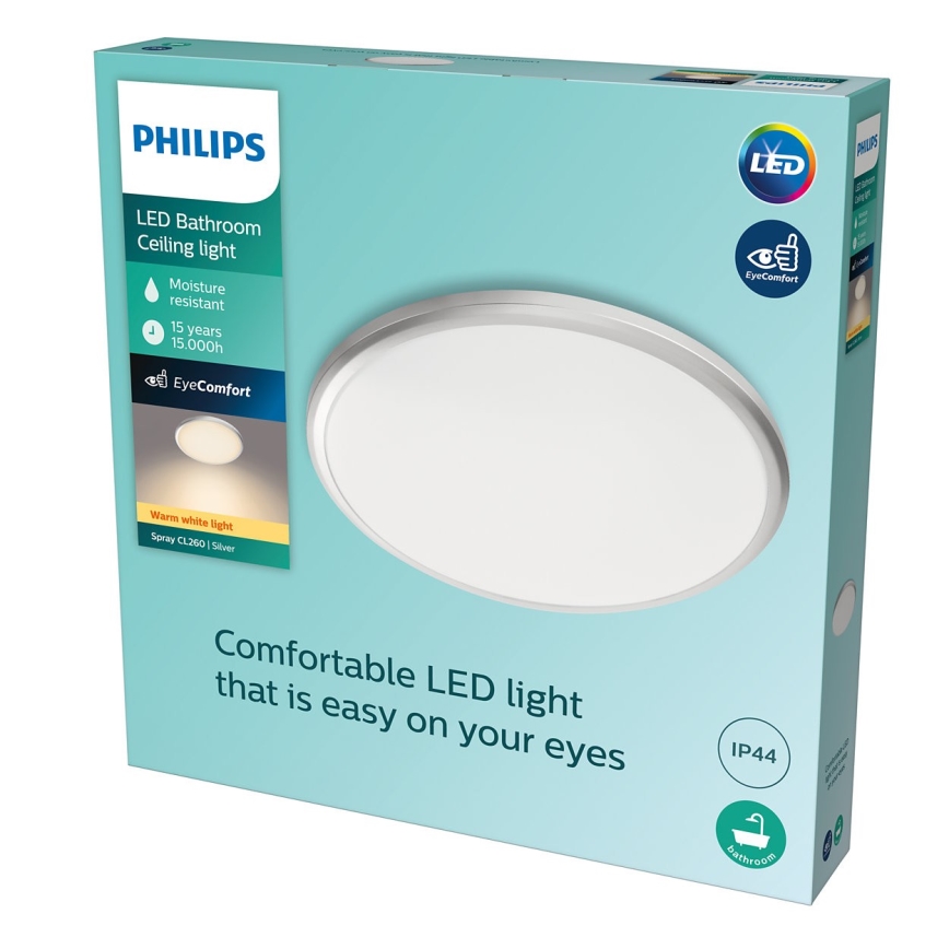 Philips - Iluminação de teto de casa de banho LED LED/17W/230V IP44