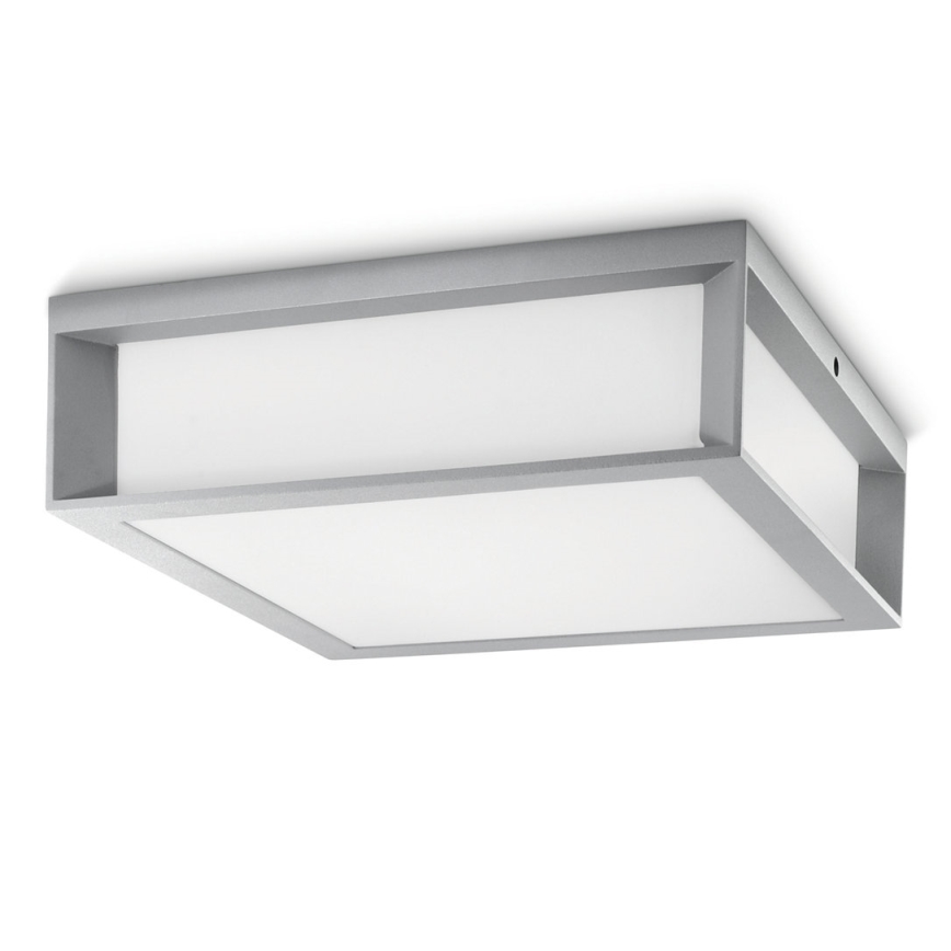 Philips - Iluminação de teto exterior SKIES 2xE27/14W/230V IP44 cinzenta