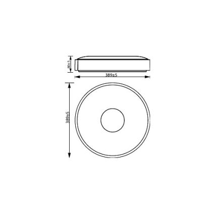 Philips - Iluminação de teto LED com regulação COINER SCENE SWITCH LED/24W/230V 2700K branco