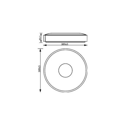 Philips - Iluminação de teto LED com regulação COINER SCENE SWITCH LED/24W/230V 2700K preto