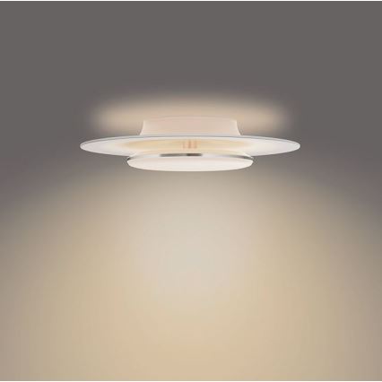 Philips- Iluminação de teto LED com regulação SCENE SWITCH LED/30W/230V 2700K prateado