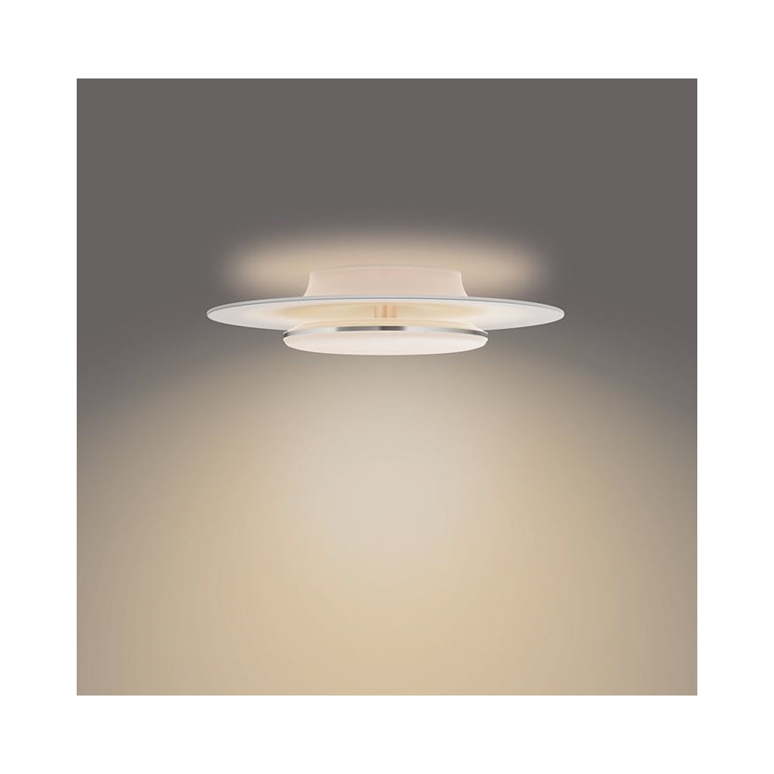 Philips- Iluminação de teto LED com regulação SCENE SWITCH LED/30W/230V 2700K prateado