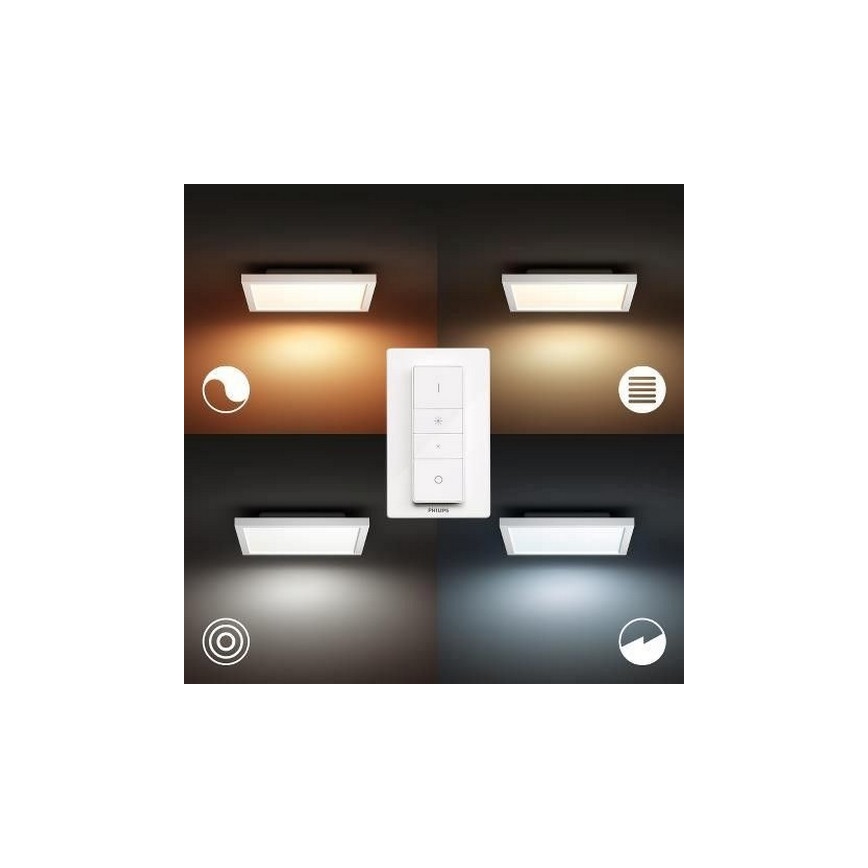 Philips - Iluminação de teto LED com regulação Hue LED/19W/230V 2200-6500K + controlo remoto