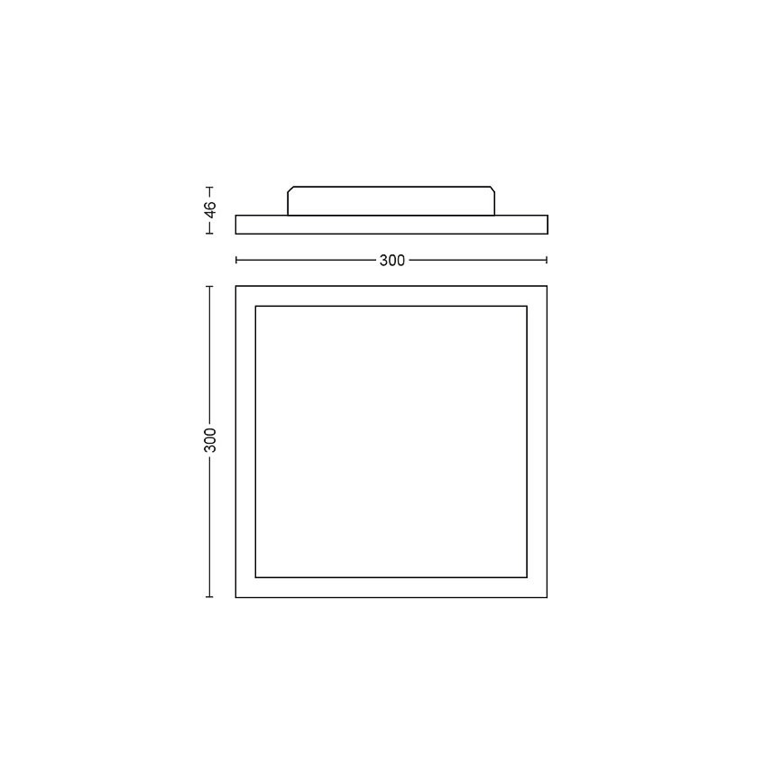 Philips - Iluminação de teto LED com regulação Hue LED/19W/230V 2200-6500K + controlo remoto