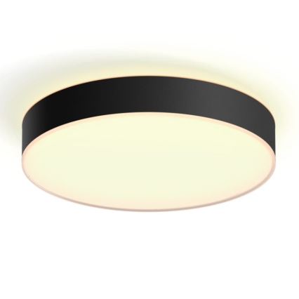 Philips - Iluminação de teto LED com regulação Hue LED/33,5W/230V 2200-6500K diâmetro 425 mm preto + controlo remoto