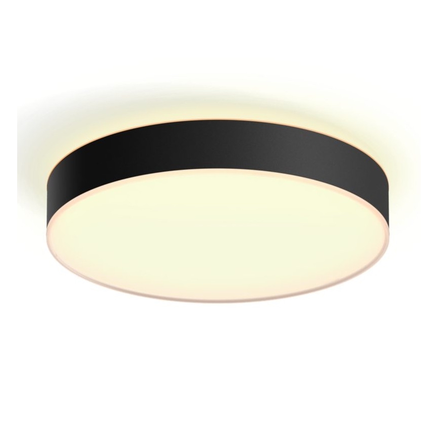 Philips - Iluminação de teto LED com regulação Hue LED/33,5W/230V 2200-6500K diâmetro 425 mm preto + controlo remoto