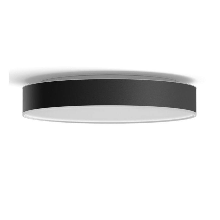 Philips - Iluminação de teto LED com regulação Hue LED/33,5W/230V 2200-6500K diâmetro 425 mm preto + controlo remoto