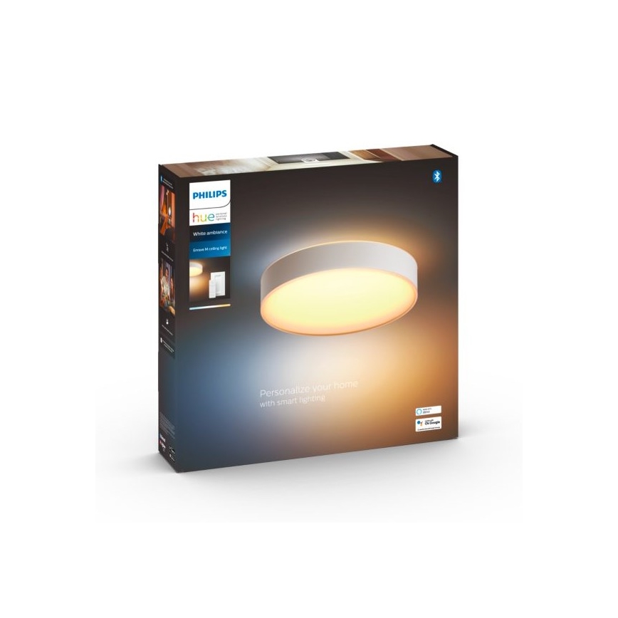 Philips - Iluminação de teto LED com regulação Hue LED/19,2W/230V 2200-6500K diâmetro 381 mm branco + controlo remoto